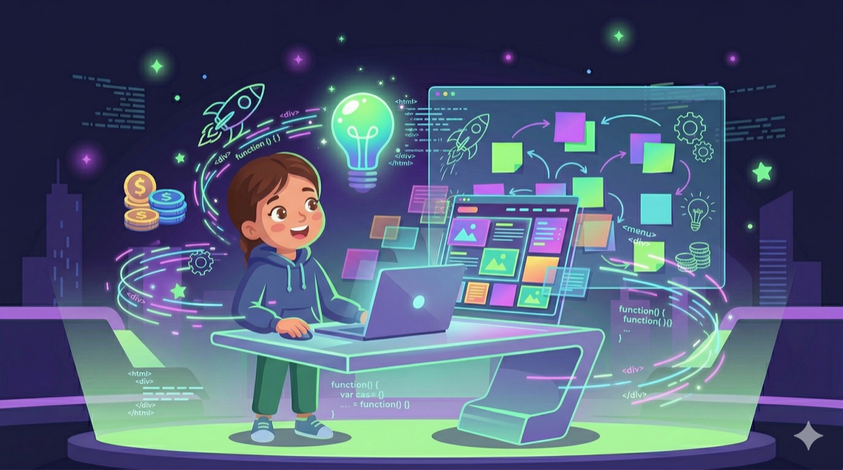 איך ילד בנה אתר עם AI