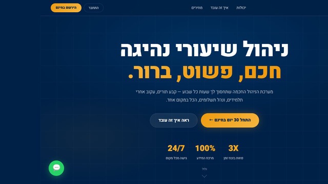 DriveLog — האתר של גבריאל, בן 16